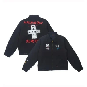 +44 Steadman Stars Zip Up Quilted Jacket