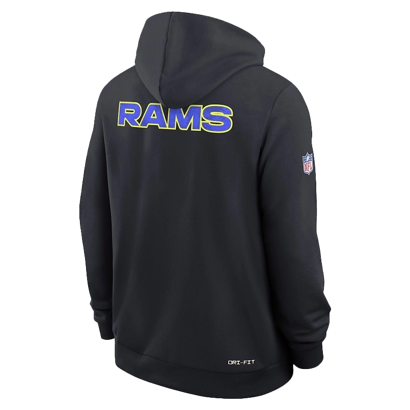 Los Angeles Rams Nike 2025 Rivalries Collection Standard Issue Sideline Dri-FIT Hoodie