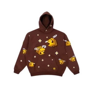 Recreated - Very Cool x Minecraft Bee Brown Hoodie Sweatshirt